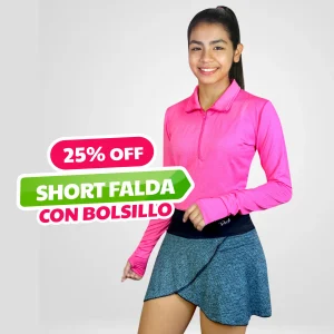 Faldishort onda VV - Turquesa